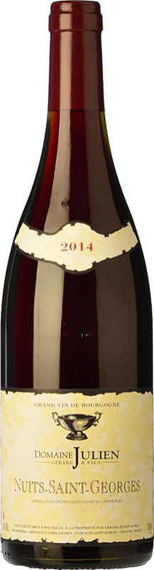 59,95 € 免费送货 | 红酒 Julien 岁 A.O.C. Nuits-Saint-Georges 勃艮第 法国 Pinot Black 瓶子 75 cl