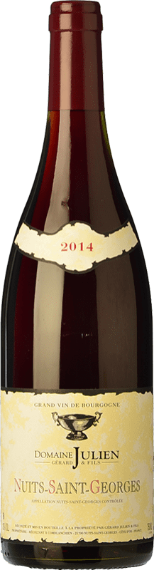 63,95 € Free Shipping | Red wine Domaine Julien Aged A.O.C. Nuits-Saint-Georges Burgundy France Pinot Black Bottle 75 cl