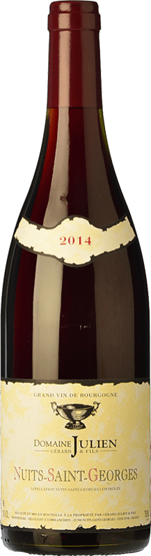 63,95 € Envio grátis | Vinho tinto Domaine Julien Crianza A.O.C. Nuits-Saint-Georges Borgonha França Pinot Preto Garrafa 75 cl
