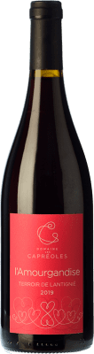 12,95 € Бесплатная доставка | Красное вино Les Capréoles l'Amourgandise Молодой A.O.C. Beaujolais-Villages Beaujolais Франция Gamay бутылка 75 cl