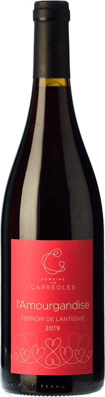 12,95 € 免费送货 | 红酒 Les Capréoles l'Amourgandise 年轻的 A.O.C. Beaujolais-Villages 博若莱 法国 Gamay 瓶子 75 cl