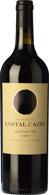 24,95 € 免费送货 | 红酒 L'Ostal Cazes La Livinière 岁 I.G.P. Vin de Pays Languedoc 朗格多克 法国 Syrah, Grenache, Monastrell, Carignan 瓶子 75 cl