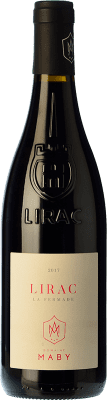 17,95 € 免费送货 | 红酒 Maby La Fermade 年轻的 A.O.C. Lirac 罗纳 法国 Syrah, Grenache, Mourvèdre 瓶子 75 cl