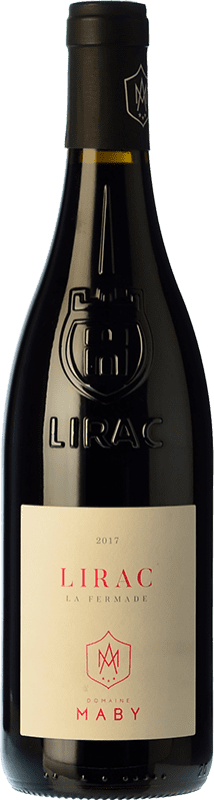 18,95 € Spedizione Gratuita | Vino Rosso Domaine Maby La Fermade Giovane A.O.C. Lirac Rhône Francia Syrah, Garnacha — Grenache, Mourvèdre 75 cl