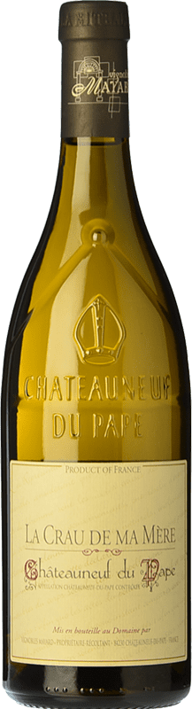 35,95 € Free Shipping | White Wine Domaine Mayard Vignobles Crau de Ma Mère Crianza — Aged A.O.C. Châteauneuf-du-Pape Rhône France Garnacha — Grenache, Roussanne, Picapoll, Bourboulenc, Clairette 75 cl