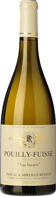32,95 € Бесплатная доставка | Белое вино Pascal & Mireille Renaud Aux Insarts старения A.O.C. Pouilly-Fuissé Бургундия Франция Chardonnay бутылка 75 cl
