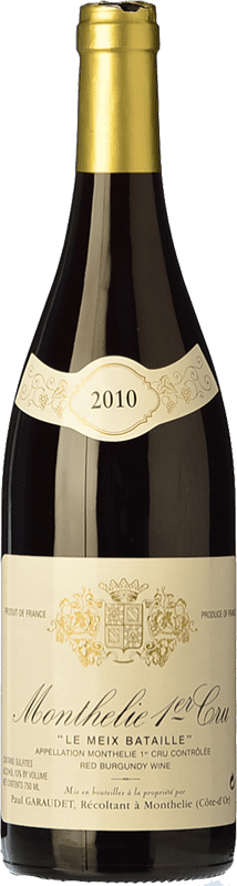 33,95 € Free Shipping | Red wine Paul Garaudet 1er Cru Le Meix Bataille Aged A.O.C. Monthélie Burgundy France Pinot Black Bottle 75 cl