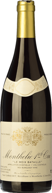 35,95 € Kostenloser Versand | Rotwein Paul Garaudet Le Meix Bataille 1er Premier Cru Erste Lage, Non Filtrato — Ungefiltert Crianza — Kurze Fassreifung A.O.C. Monthélie Burgund Frankreich Pinot Noir — Spätburgunder 75 cl