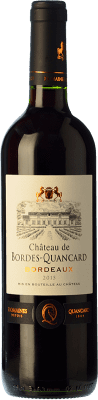 11,95 € Spedizione Gratuita | Vino Rosso Domaine Quancard Château de Bordes-Quancard Crianza — Invecchiato in Botte A.O.C. Bordeaux bordò Francia Merlot, Cabernet Sauvignon, Cabernet Franc 75 cl