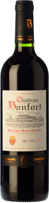18,95 € Spedizione Gratuita | Vino Rosso Domaine Quancard Château Bonfort Crianza — Invecchiato in Botte A.O.C. Montagne Saint-Émilion bordò Francia Merlot, Cabernet Sauvignon 75 cl