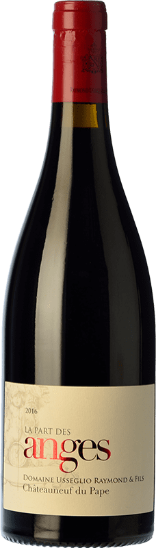 59,95 € Free Shipping | Red wine Raymond Usseglio La Part des Anges Young A.O.C. Châteauneuf-du-Pape Rhône France Syrah, Grenache, Mourvèdre Bottle 75 cl