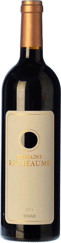 42,95 € Envío gratis | Vino tinto Domaine Richeaume Crianza Provence Francia Syrah Botella 75 cl
