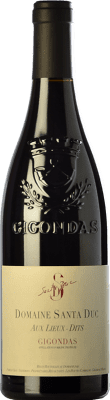 29,95 € Envío gratis | Vino Tinto Santa Duc Aux Lieux-Dits Crianza A.O.C. Gigondas Rhône Francia Syrah, Garnacha, Monastrell, Cinsault Eco — Ecológico Botella 75 cl