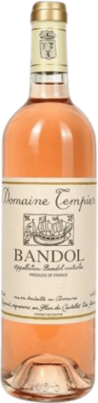 26,95 € Free Shipping | Rosé wine Tempier Rosé A.O.C. Bandol Provence France Monastrell, Grenache White, Cinsault Bottle 75 cl