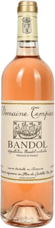 27,95 € Envio grátis | Vinho rosé Domaine Tempier Rosé A.O.C. Bandol Provença França Monastrell, Grenache Branca, Cinsault Garrafa 75 cl
