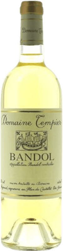 29,95 € Envío gratis | Vino Blanco Domaine Tempier A.O.C. Bandol Provence Francia Clairette, Ugni Eco — Ecológico 75 cl