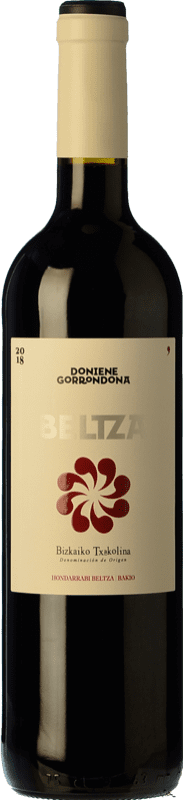 16,95 € Envoi gratuit | Vin rouge Doniene Gorrondona Gorrondona Beltza Jeune D.O. Bizkaiko Txakolina Pays Basque Espagne Hondarribi Beltza Bouteille 75 cl