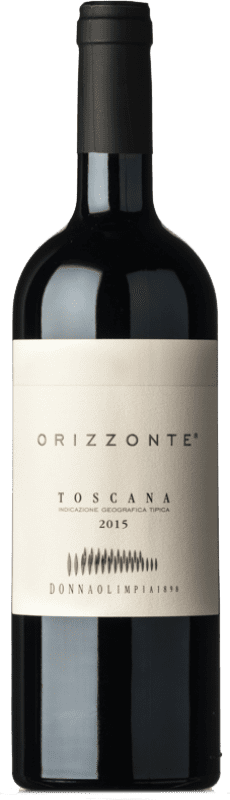 96,95 € 免费送货 | 红酒 Donna Olimpia 1898 Orizzonte I.G.T. Toscana 托斯卡纳 意大利 Petit Verdot 瓶子 75 cl