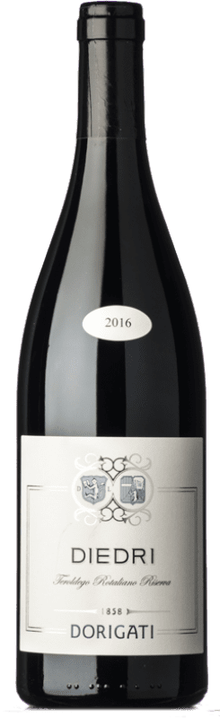29,95 € Envío gratis | Vino Tinto Dorigati Diedri Superiore — Superior D.O.C. Teroldego Rotaliano Trentino-Alto Adige Italia Teroldego Botella 75 cl