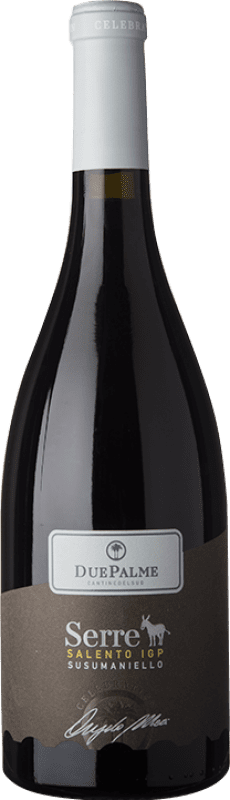 12,95 € Бесплатная доставка | Красное вино Due Palme Serre I.G.T. Salento Апулия Италия Susumaniello бутылка 75 cl
