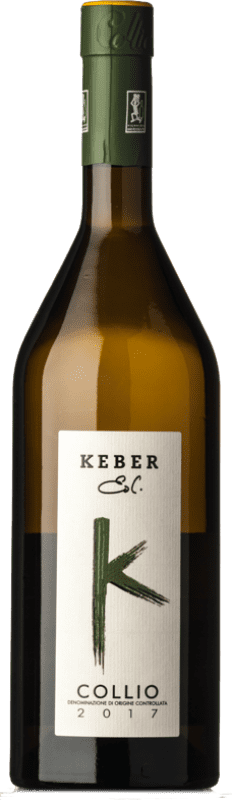 23,95 € 免费送货 | 白葡萄酒 Edi Keber D.O.C. Collio 弗留利 - 威尼斯朱利亚 意大利 Malvasia — 玛尔瓦西亚, Friulano — 弗留拉诺, Rhoditis — 罗迪蒂斯 75 cl