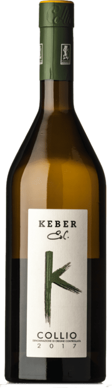 22,95 € Envio grátis | Vinho branco Edi Keber Bianco D.O.C. Collio Goriziano-Collio Friuli-Venezia Giulia Itália Ribolla Gialla, Friulano, Malvasia Istriana Garrafa 75 cl