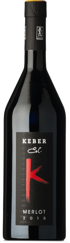 37,95 € Бесплатная доставка | Красное вино Edi Keber Резерва D.O.C. Collio Фриули-Венеция-Джулия Италия Merlot — Мерло 75 cl