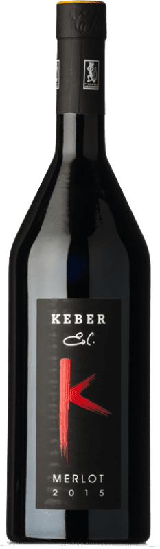 35,95 € Envio grátis | Vinho tinto Edi Keber Reserva D.O.C. Collio Goriziano-Collio Friuli-Venezia Giulia Itália Merlot Garrafa 75 cl