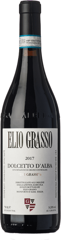 14,95 € 免费送货 | 红酒 Elio Grasso Grassi D.O.C.G. Dolcetto d'Alba 皮埃蒙特 意大利 Dolcetto 瓶子 75 cl