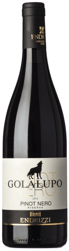 17,95 € Kostenloser Versand | Rotwein Endrizzi Golalupo Reserve D.O.C. Trentino Trentino-Südtirol Italien Pinot Schwarz Flasche 75 cl