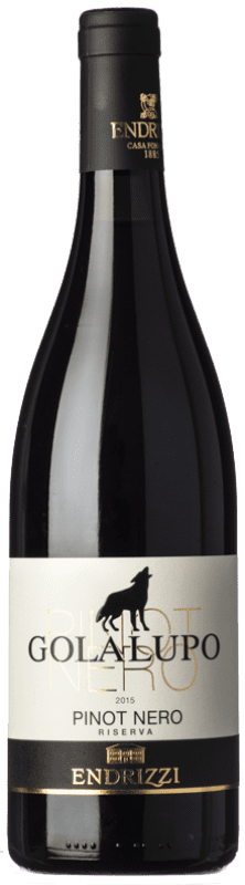 18,95 € Kostenloser Versand | Rotwein Endrizzi Golalupo Reserve D.O.C. Trentino Trentino-Südtirol Italien Spätburgunder Flasche 75 cl