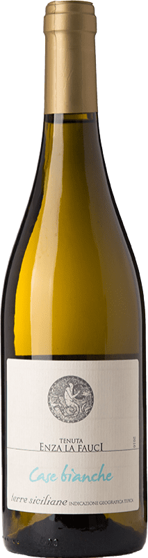 21,95 € Kostenloser Versand | Weißwein Enza La Fauci Case Bianche I.G.T. Terre Siciliane Sizilien Italien Muscat von Alexandria Flasche 75 cl