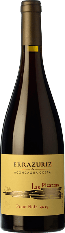 124,95 € Kostenloser Versand | Rotwein Viña Errazuriz Las Pizarras Alterung I.G. Valle del Aconcagua Aconcagua-Tal Chile Pinot Schwarz Flasche 75 cl