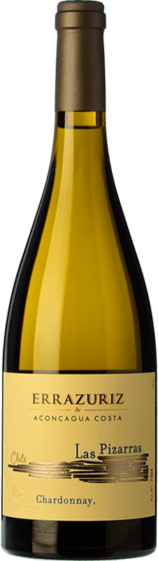 89,95 € Envio grátis | Vinho branco Viña Errazuriz Las Pizarras Crianza I.G. Valle del Aconcagua Vale do Aconcagua Chile Chardonnay Garrafa 75 cl