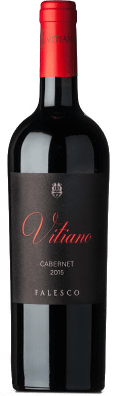 11,95 € 免费送货 | 红酒 Falesco Vitiano San Lorenzo I.G.T. Umbria 翁布里亚 意大利 Cabernet Sauvignon 瓶子 75 cl