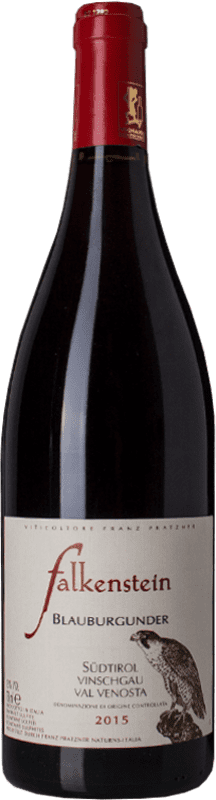 29,95 € Kostenloser Versand | Rotwein Falkenstein Blauburgunder D.O.C. Alto Adige Trentino-Südtirol Italien Pinot Schwarz Flasche 75 cl