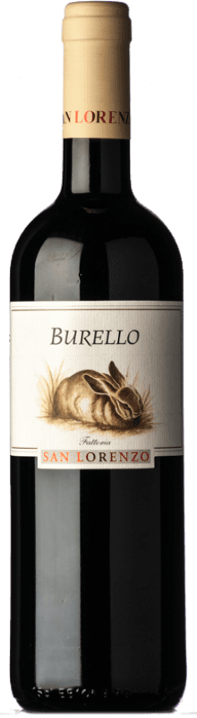 16,95 € Envío gratis | Vino tinto San Lorenzo Burello D.O.C. Rosso Piceno Marche Italia Sangiovese, Montepulciano Botella 75 cl