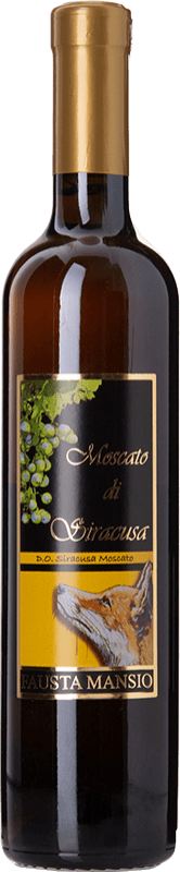 19,95 € Envio grátis | Vinho doce Fausta Mansio D.O.C. Siracusa Sicília Itália Mascate Branco Garrafa Medium 50 cl