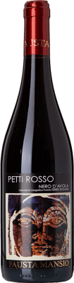 17,95 € Envoi gratuit | Vin rouge Fausta Mansio Pettirosso I.G.T. Terre Siciliane Sicile Italie Nero d'Avola Bouteille 75 cl