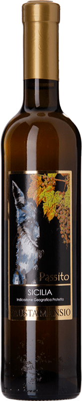 24,95 € Kostenloser Versand | Süßer Wein Fausta Mansio Passito D.O.C. Siracusa Sizilien Italien Muscat Bianco Medium Flasche 50 cl