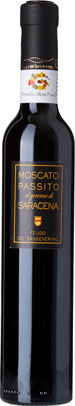 38,95 € Бесплатная доставка | Сладкое вино Feudo dei Sanseverino Moscato di Saracena I.G.T. Calabria Calabria Италия Malvasía, Moscatello di Saracena Половина бутылки 37 cl