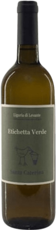 21,95 € 免费送货 | 白酒 Santa Caterina Etichetta Verde I.G.T. Liguria di Levante 利古里亚 意大利 Vermentino 瓶子 75 cl