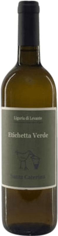 22,95 € Envio grátis | Vinho branco Santa Caterina Etichetta Verde I.G.T. Liguria di Levante Liguria Itália Vermentino Garrafa 75 cl