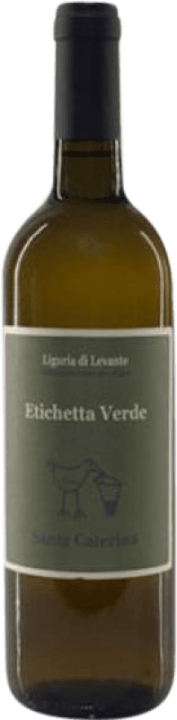 22,95 € Spedizione Gratuita | Vino bianco Santa Caterina Etichetta Verde I.G.T. Liguria di Levante Liguria Italia Vermentino Bottiglia 75 cl