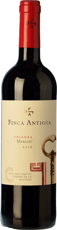 8,95 € Kostenloser Versand | Rotwein Finca Antigua Alterung D.O. La Mancha Kastilien-La Mancha Spanien Merlot Flasche 75 cl