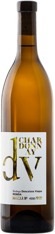 16,95 € Envio grátis | Vinho branco Descalzos Viejos Crianza D.O. Sierras de Málaga Andaluzia Espanha Chardonnay Garrafa 75 cl