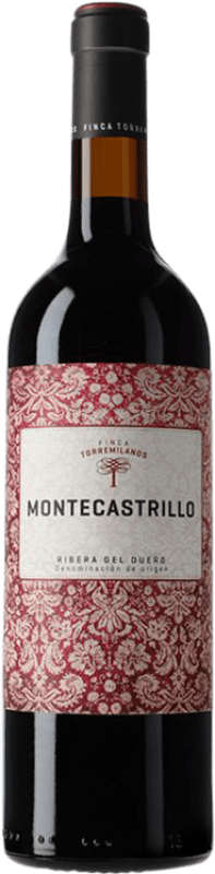 11,95 € 免费送货 | 红酒 Finca Torremilanos Montecastrillo 橡木 D.O. Ribera del Duero 卡斯蒂利亚莱昂 西班牙 Tempranillo 瓶子 75 cl