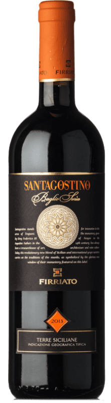 21,95 € Free Shipping | Red Wine Firriato Santagostino Baglio Sorìa D.O.C. Sicilia Sicily Italy Syrah, Nero d'Avola Bottle 75 cl
