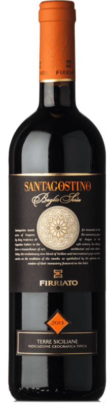 19,95 € Free Shipping | Red wine Firriato Santagostino Baglio Sorìa Rosso D.O.C. Sicilia Sicily Italy Syrah, Nero d'Avola Bottle 75 cl