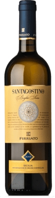 23,95 € Envio grátis | Vinho Branco Firriato Santagostino Baglio Sorìa D.O.C. Sicilia Sicília Itália Chardonnay, Catarratto 75 cl